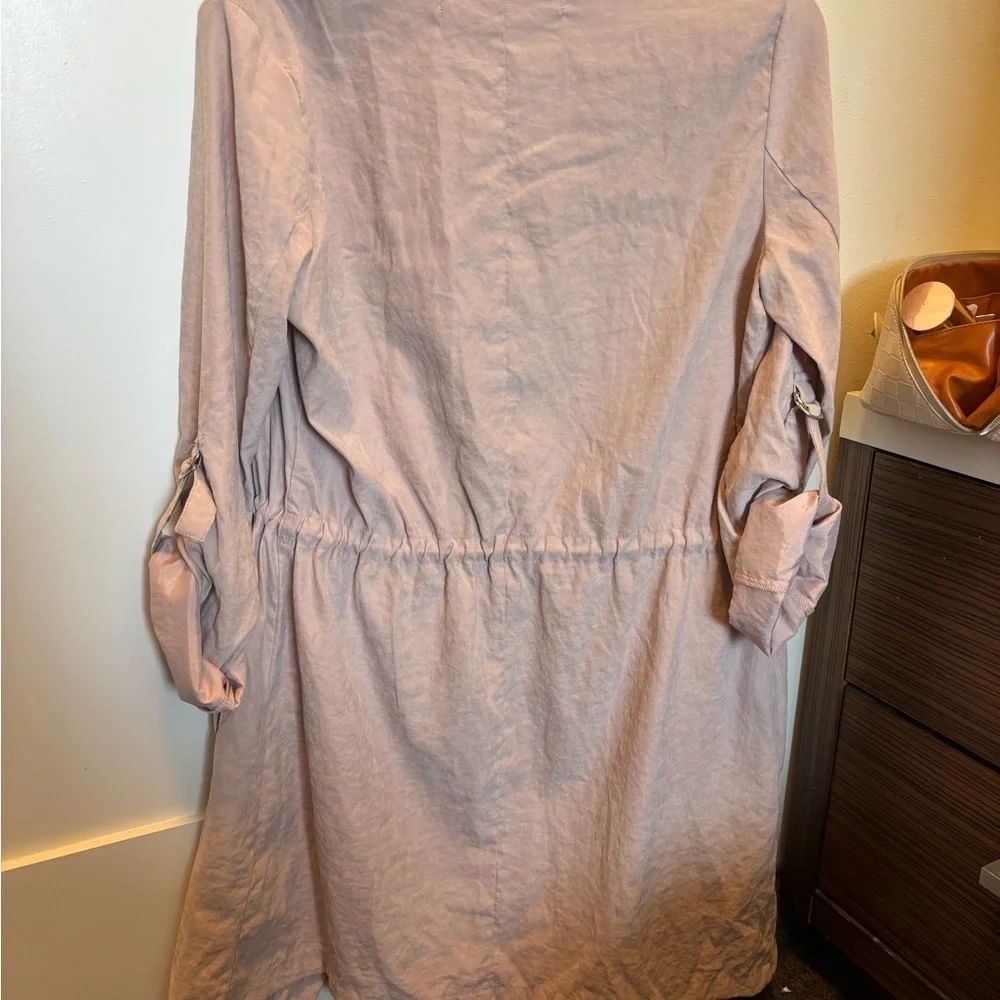 Zara Women's Light Pink Open Front Jacket
